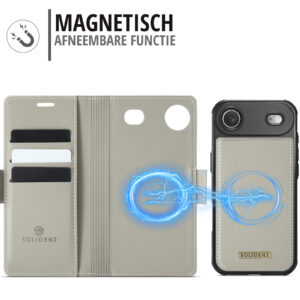 Solidenz 2-in-1 MagSafe Wallet Case voor iPhone Air – Beige - 6