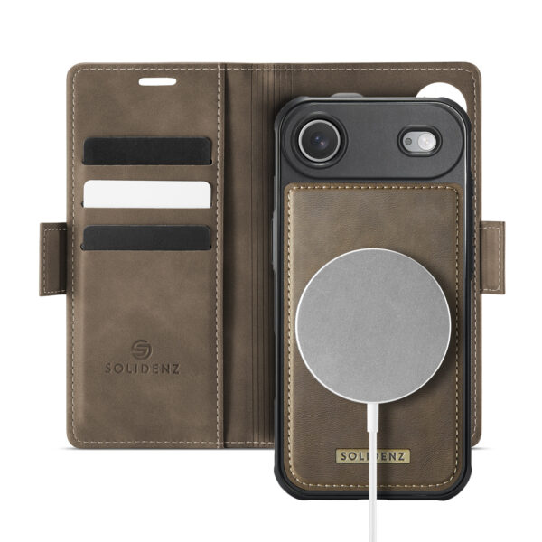 Solidenz 2-in-1 MagSafe Wallet Case voor iPhone Air - Bruin