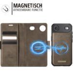 Solidenz 2-in-1 MagSafe Wallet Case voor iPhone Air – Bruin - 6