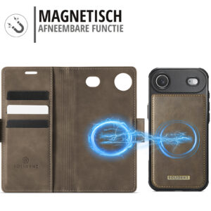 Solidenz 2-in-1 MagSafe Wallet Case voor iPhone Air – Bruin - 6