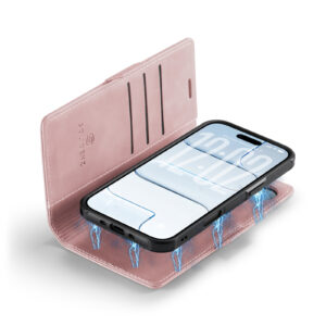 Solidenz 2-in-1 MagSafe Wallet Case voor iPhone Air – Roze - 3