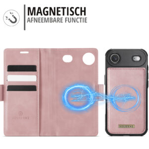 Solidenz 2-in-1 MagSafe Wallet Case voor iPhone Air – Roze - 6