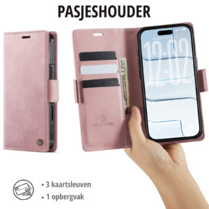 Solidenz 2-in-1 MagSafe Wallet Case voor iPhone Air – Roze - 7