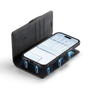 Solidenz 2-in-1 MagSafe Wallet Case voor iPhone Air – Zwart - 3
