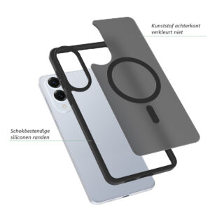 Solidenz FrostMag Samsung Galaxy S25 Edge hoesje – Zwart - 1