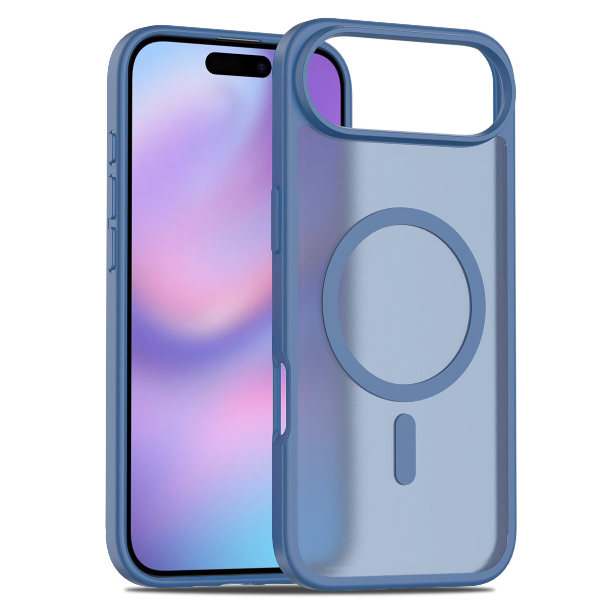Solidenz FrostMag iPhone 17 Air hoesje – Donkerblauw 1 Solidenz FrostMag iPhone 17 Air hoesje – Donkerblauw 1