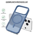 Solidenz FrostMag iPhone 17 Pro hoesje – Donkerblauw - 4