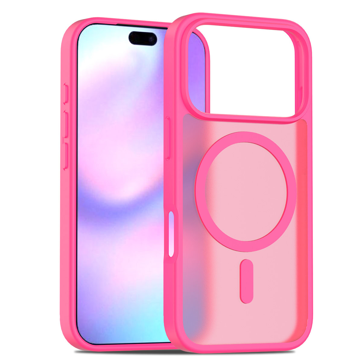 Solidenz FrostMag iPhone 17 Pro hoesje – Felroze 1 Solidenz FrostMag iPhone 17 Pro hoesje – Felroze 1