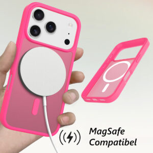 Solidenz FrostMag iPhone 17 Pro Max hoesje – Fel roze - 2