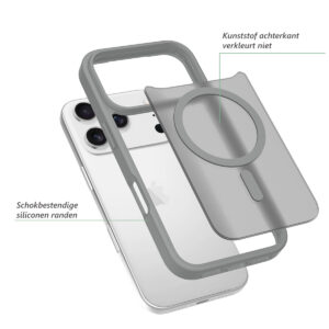 Solidenz FrostMag iPhone 17 Pro hoesje – Titanium - 1