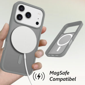 Solidenz FrostMag iPhone 17 Pro hoesje – Titanium - 2