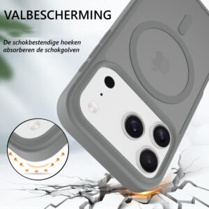 Solidenz FrostMag iPhone 17 Pro hoesje – Titanium - 3