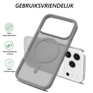 Solidenz FrostMag iPhone 17 Pro hoesje – Titanium - 4
