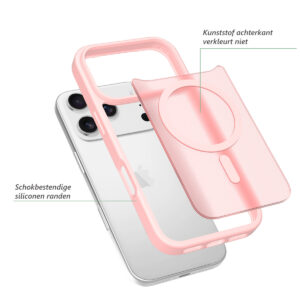 Solidenz FrostMag iPhone 17 Pro hoesje – Roze - 1