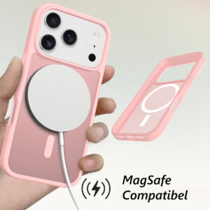 Solidenz FrostMag iPhone 17 Pro hoesje – Roze - 2
