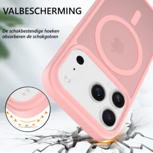 Solidenz FrostMag iPhone 17 Pro hoesje – Roze - 3