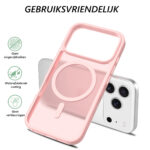 Solidenz FrostMag iPhone 17 Pro hoesje – Roze - 4