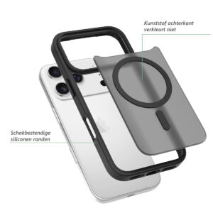 Solidenz FrostMag iPhone 17 Pro hoesje – Zwart - 1