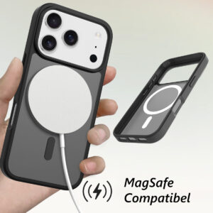 Solidenz FrostMag iPhone 17 Pro hoesje – Zwart - 2