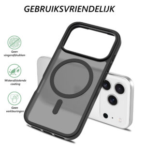Solidenz FrostMag iPhone 17 Pro hoesje – Zwart - 4