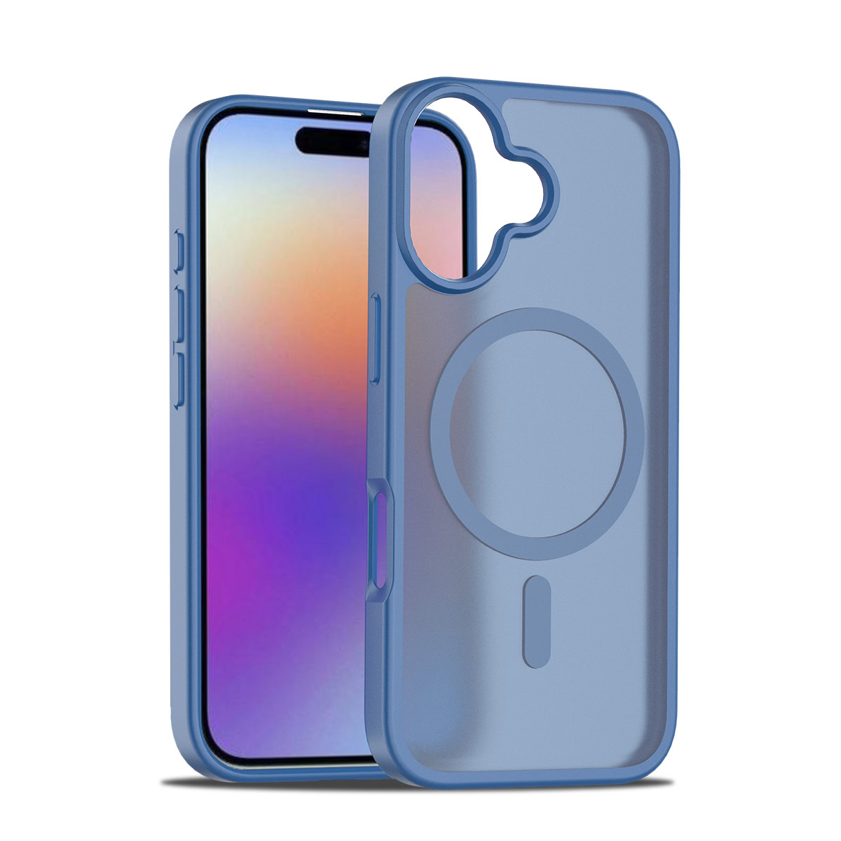 Solidenz FrostMag iPhone 17 hoesje – Donkerblauw 1 Solidenz FrostMag iPhone 17 hoesje – Donkerblauw 1