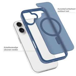 Solidenz FrostMag iPhone 17 hoesje – Donkerblauw - 1