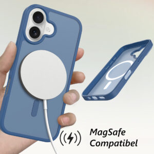 Solidenz FrostMag iPhone 17 hoesje – Donkerblauw - 2
