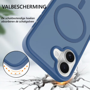 Solidenz FrostMag iPhone 17 hoesje – Donkerblauw - 3