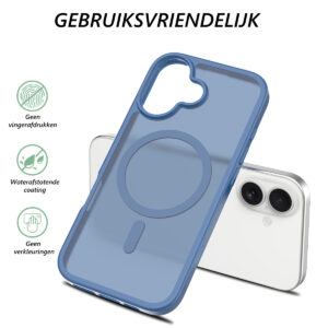Solidenz FrostMag iPhone 17 hoesje – Donkerblauw - 4