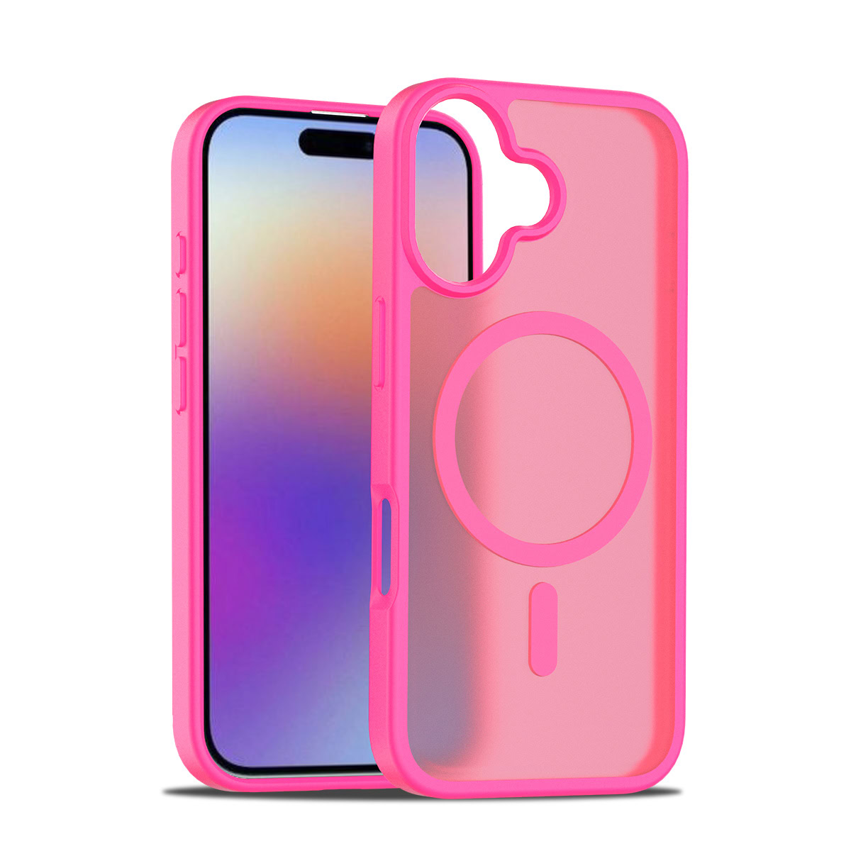 Solidenz FrostMag iPhone 17 hoesje – Fel roze 1 Solidenz FrostMag iPhone 17 hoesje – Fel roze 1
