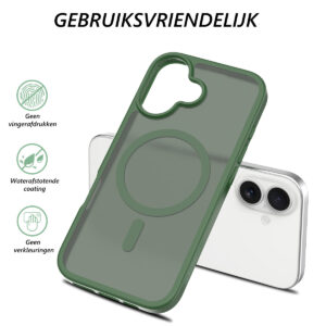Solidenz FrostMag iPhone 17 hoesje – Groen - 4