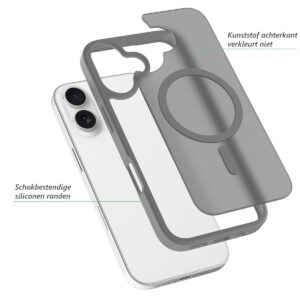 Solidenz FrostMag iPhone 17 hoesje – Titanium - 1