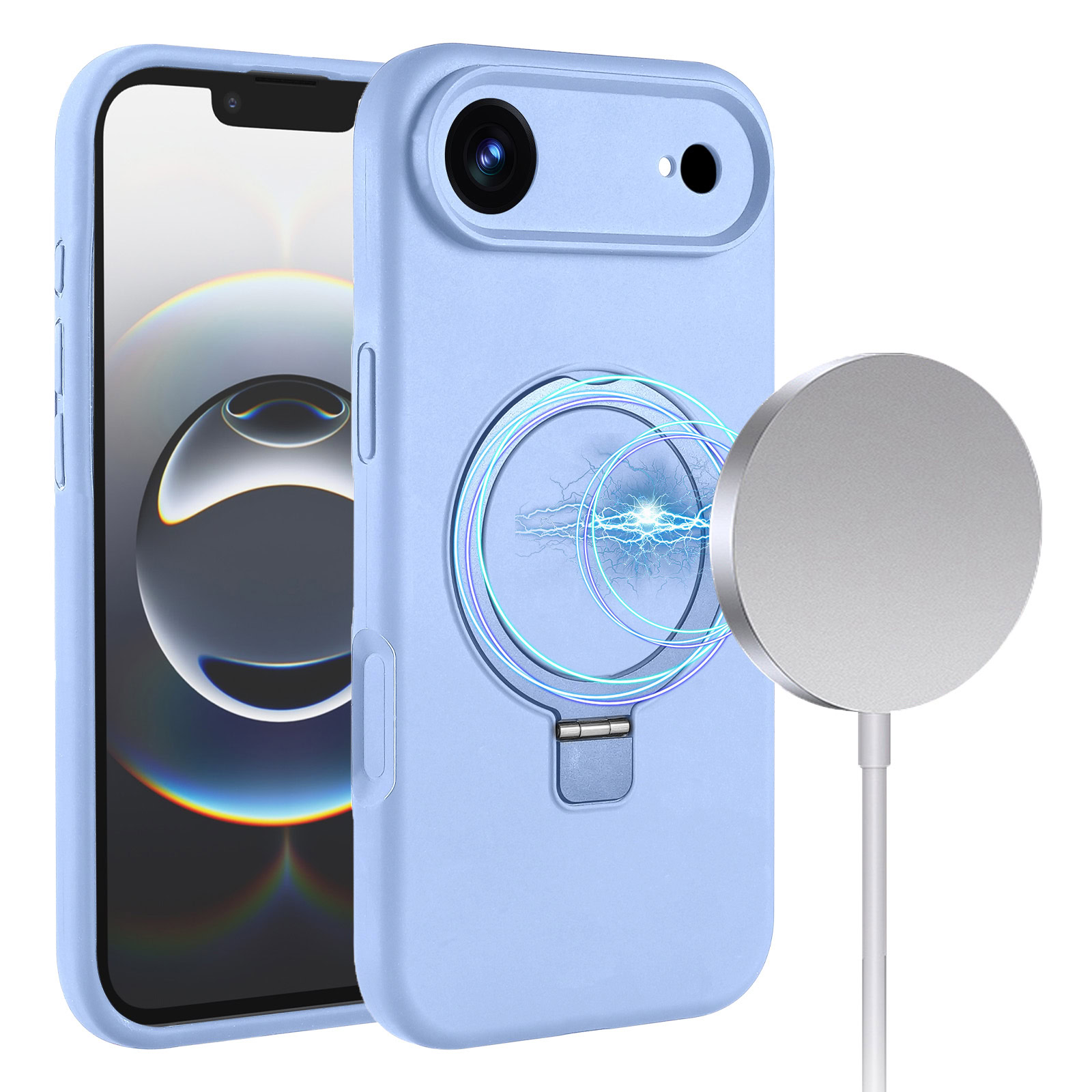 Solidenz MagSafe Kickstand iPhone 17 Air Hoesje – Blauw 1