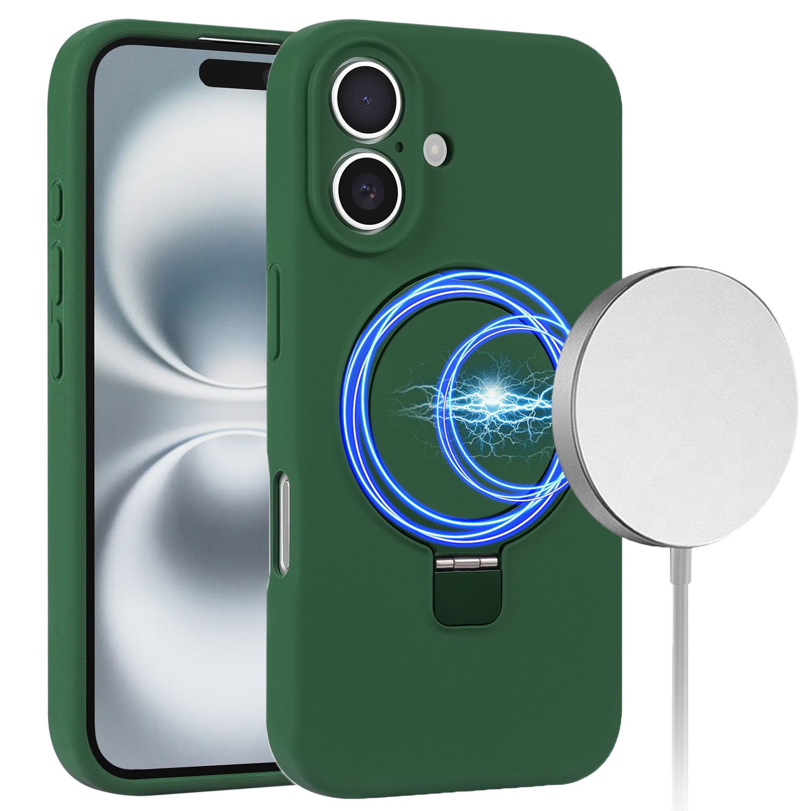 Solidenz MagSafe Kickstand iPhone 17 Hoesje – Groen 1