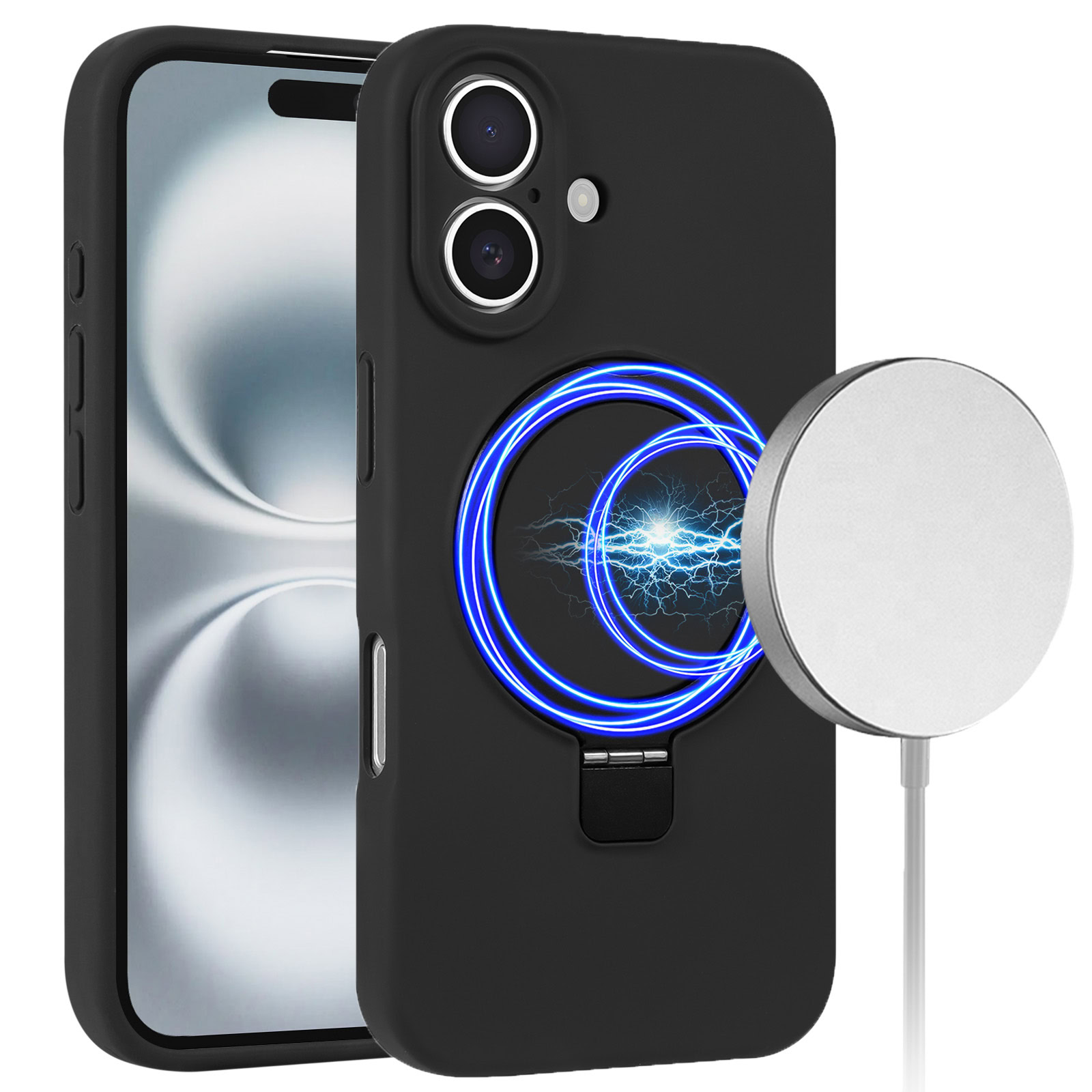 Solidenz MagSafe Kickstand iPhone 17 Hoesje – Zwart 1