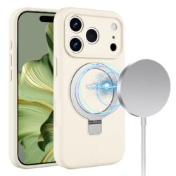 Solidenz MagSafe Kickstand iPhone 17 Pro Max Hoesje - Beige