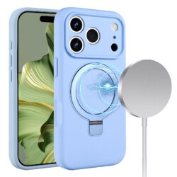 Solidenz MagSafe Kickstand iPhone 17 Pro Hoesje - Blauw