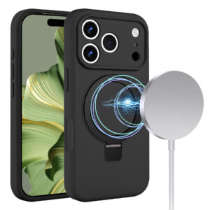Solidenz MagSafe Kickstand iPhone 17 Pro Max Hoesje – Zwart Main Image