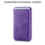 Solidenz MagSafe Wallet Backcover voor iPhone 16e – Paars - 5