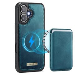 Solidenz MagSafe Wallet Backcover voor iPhone 17 - Blauw