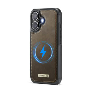Solidenz MagSafe Wallet Backcover voor iPhone 17 – Bruin - 7