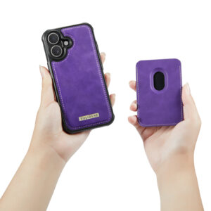 Solidenz MagSafe Wallet Backcover voor iPhone 17 – Paars - 9