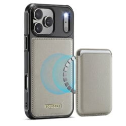 Solidenz MagSafe Wallet Backcover voor iPhone 17 Pro Max - Beige