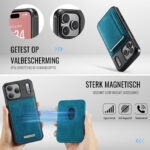 Solidenz MagSafe Wallet Backcover voor iPhone 17 Pro Max – Blauw - 4