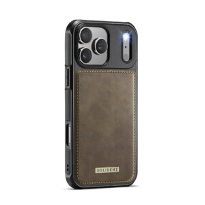 Solidenz MagSafe Wallet Backcover voor iPhone 17 Pro – Bruin - 3