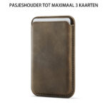 Solidenz MagSafe Wallet Backcover voor iPhone 17 Pro – Bruin - 8