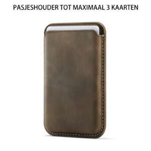 Solidenz MagSafe Wallet Backcover voor iPhone 17 Pro – Bruin - 8
