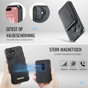 Solidenz MagSafe Wallet Backcover voor iPhone 17 – Zwart - 4
