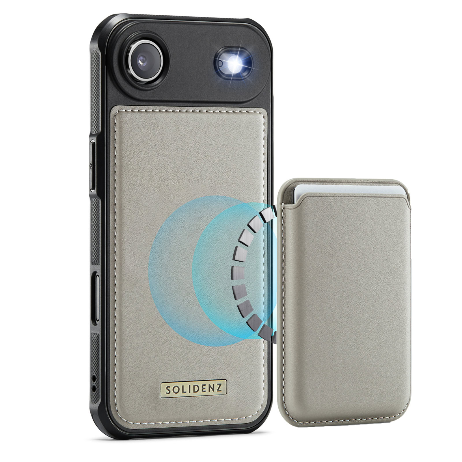 Solidenz MagSafe Wallet Backcover voor iPhone Air – Beige 1 Solidenz MagSafe Wallet Backcover voor iPhone Air – Beige 1