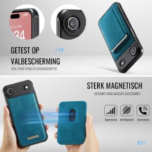 Solidenz MagSafe Wallet Backcover voor iPhone Air – Blauw - 4